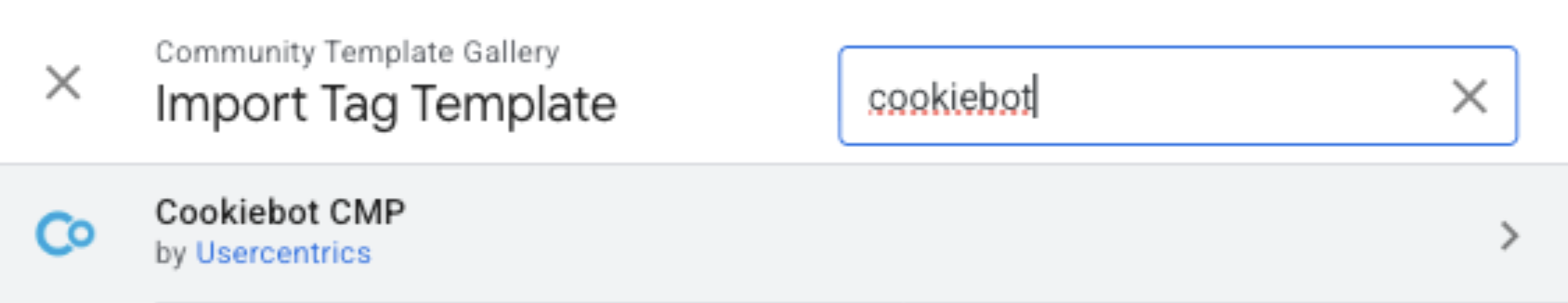 Import tag template