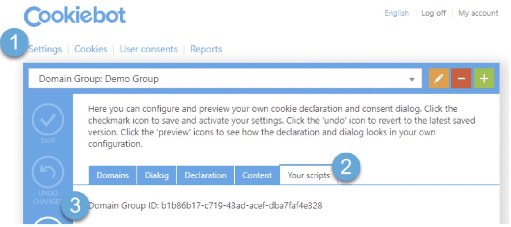 Cookiebot website