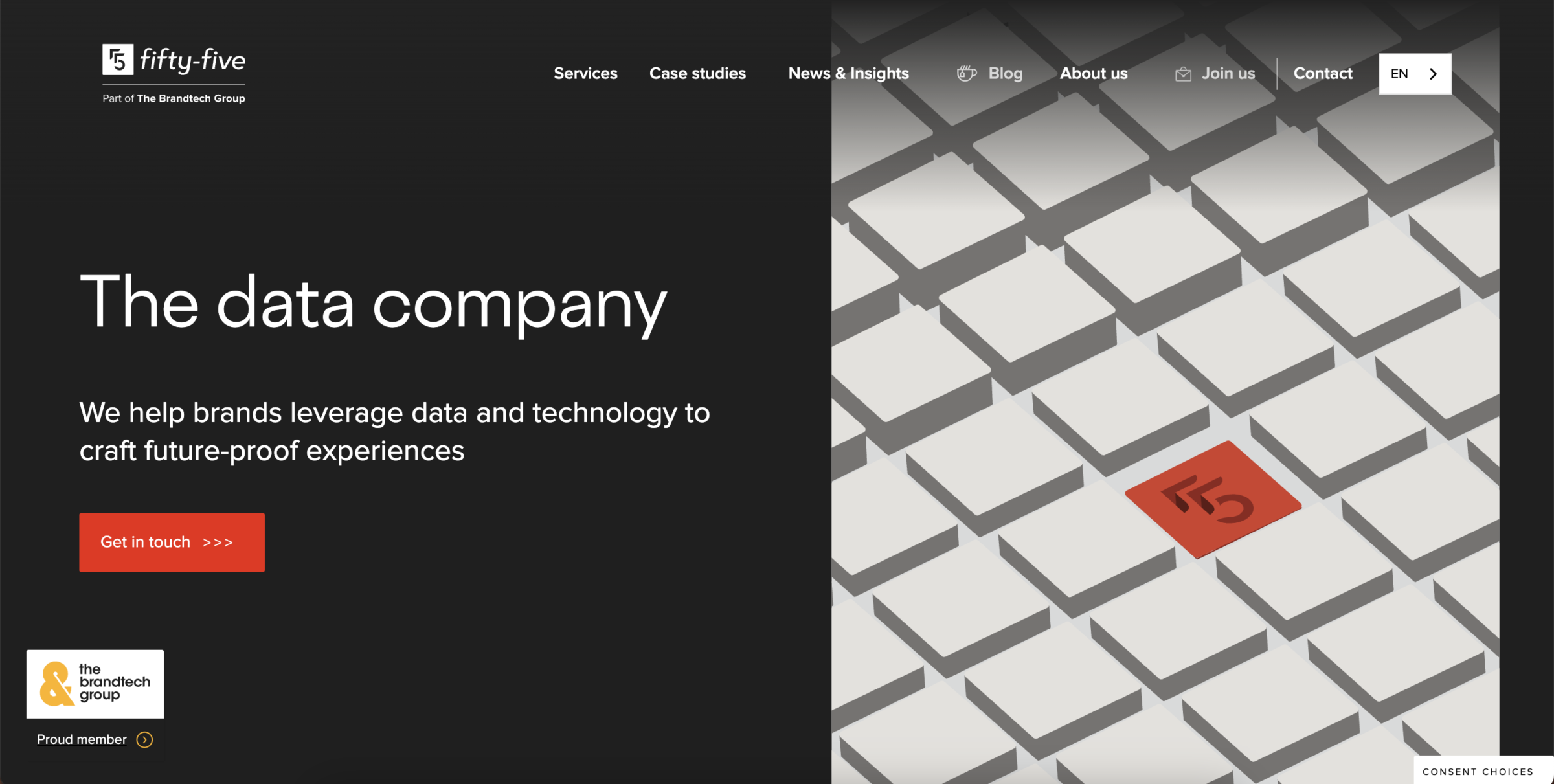 Fifty-five homepage