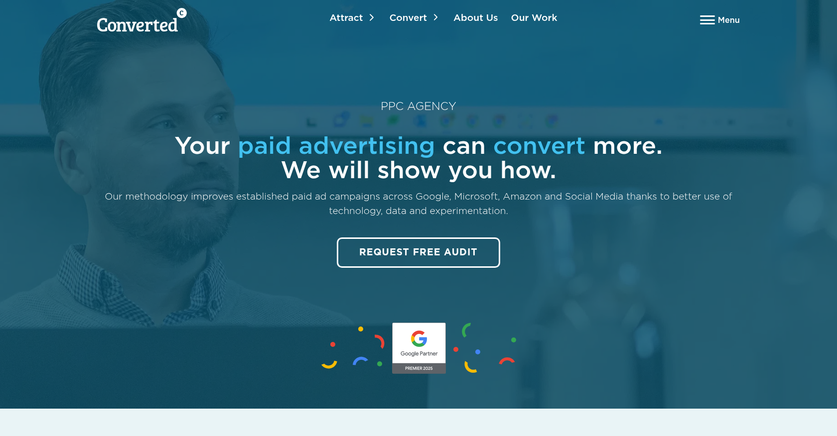 Converted's homepage