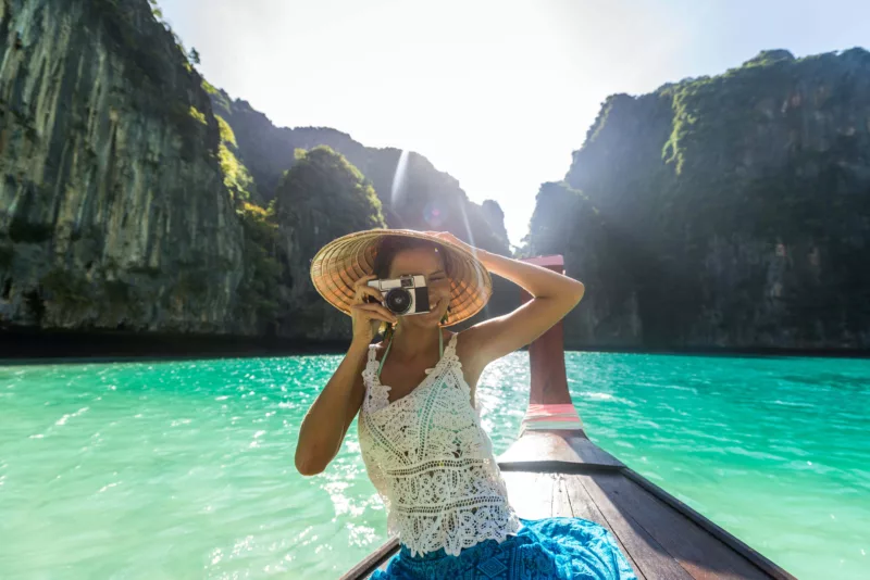 Travel Franchise Case Study - Woman on boat