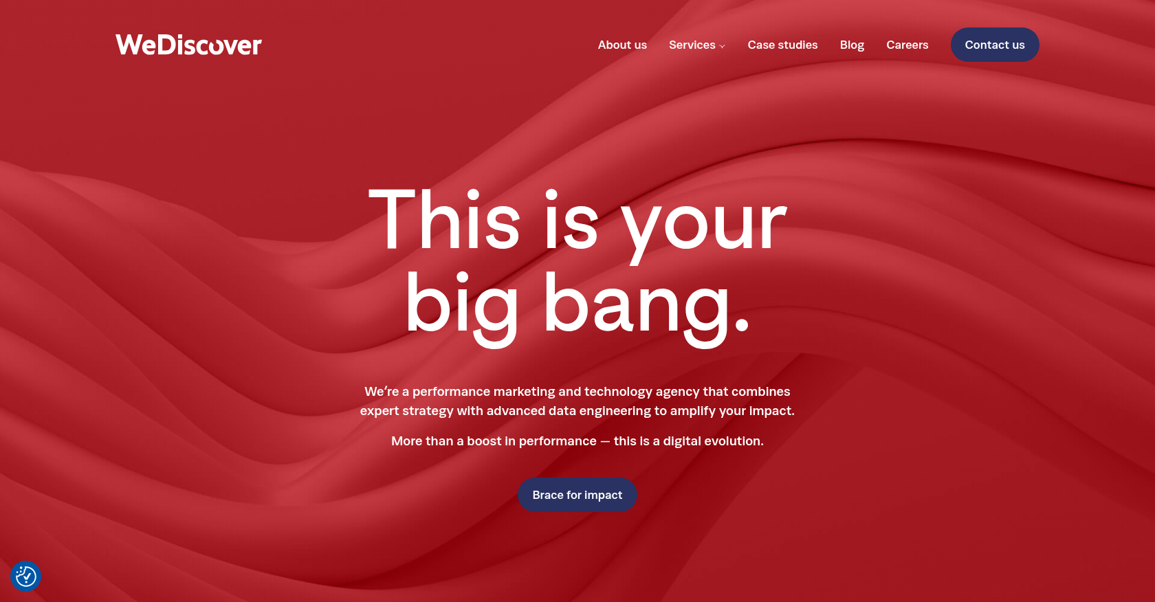 WeDiscover's homepage