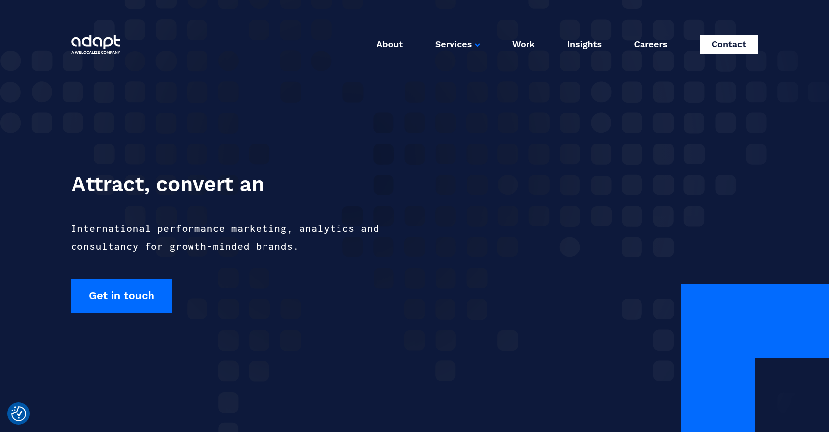 Adapt Wordwide's homepage