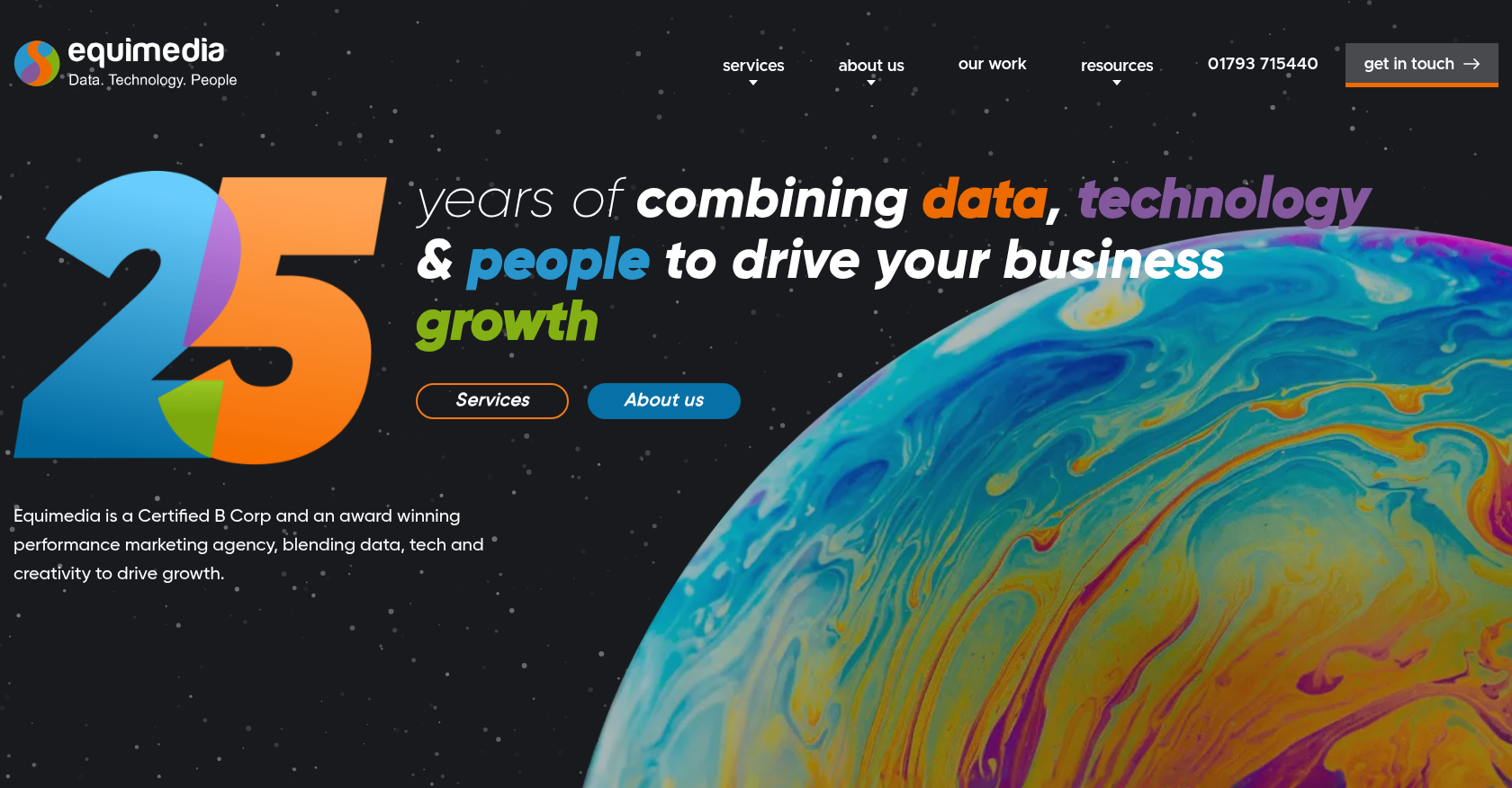 Equimedia's homepage