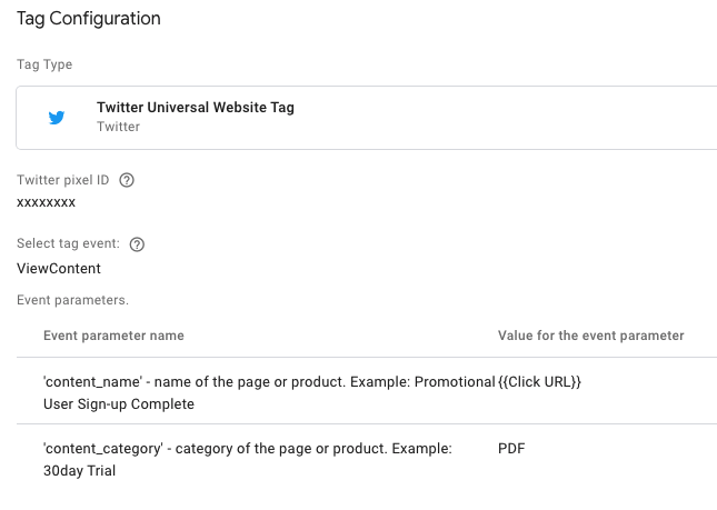 Tracking PDFs in Twitter Ads